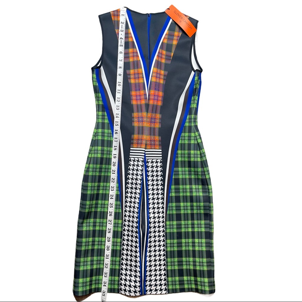 NWT CLOVER CANYON MULTICOLOR DUBLIN NEOPRENE DRESS - Picture 12 of 14